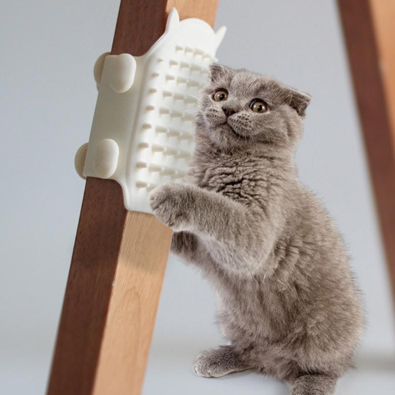 Cat Massager Brushes Corner Scrapeer Hair Removal for Cats Beauty Grooms Corner Brush Removable Cat Grooming Brush