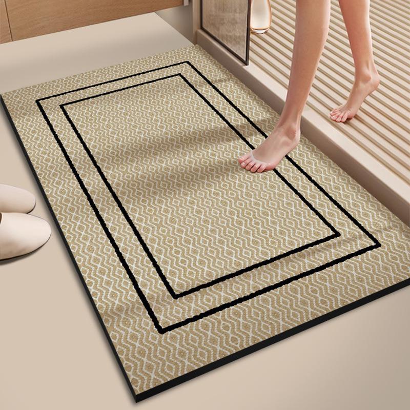 Tapete de Chão para Banheiro Absorvente e Antiderrapante Tapete de Porta Acessórios para Casa