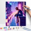 Disney Spiderman Pixel Art Painting Kit Home Wall Decor Handmade Gift for Living Room Bedroom Office Aesthetic Retro Neon City Decor