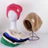 Pile Cap Skullies Beanie Japanese Hat Fake Fur Caps Candy Colored Wool Hat Knitted Hat Skiing Cap Big Hat Korean Hat Mohair Hat