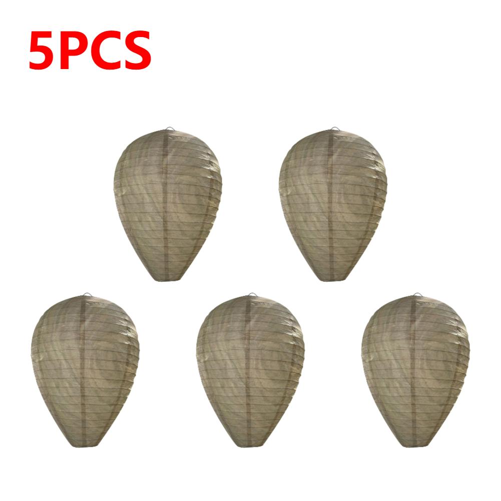 1-10 Stück Hängende Wespenhorst-Attrappe Fliegenfänger Papierwespen-Attrappe Bienen-Attrappe Abschreckung für Außenbereich Garten Insektenschutzfallen