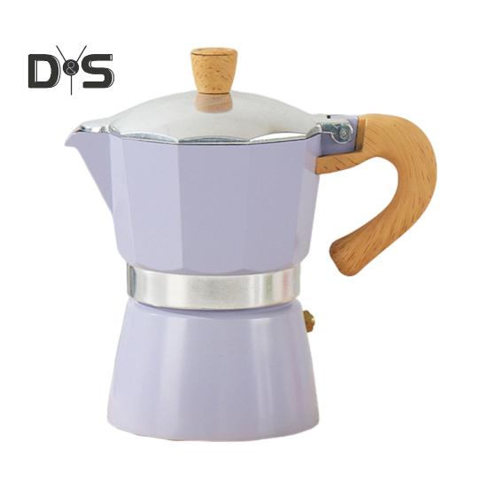 

Кофеварка Moka Pot Espresso Maker 150 мл, легкая кофеварка для плиты, простая в использовании итальянская кофеварка для насыщенного эспрессо, латте, капучино 150ML фиолетовый