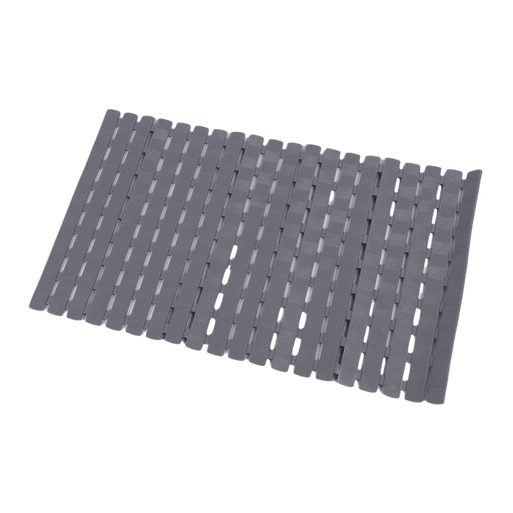 Badewannenmatte Rutschfest mit Saugnäpfen Ablauflöchern Weiche PVC Duschbodenmatte für Badezimmer