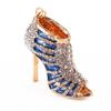 New Crystal Shoe High Heel Pendent Rhinestone Key Purse Bag Keyring Chain Gift