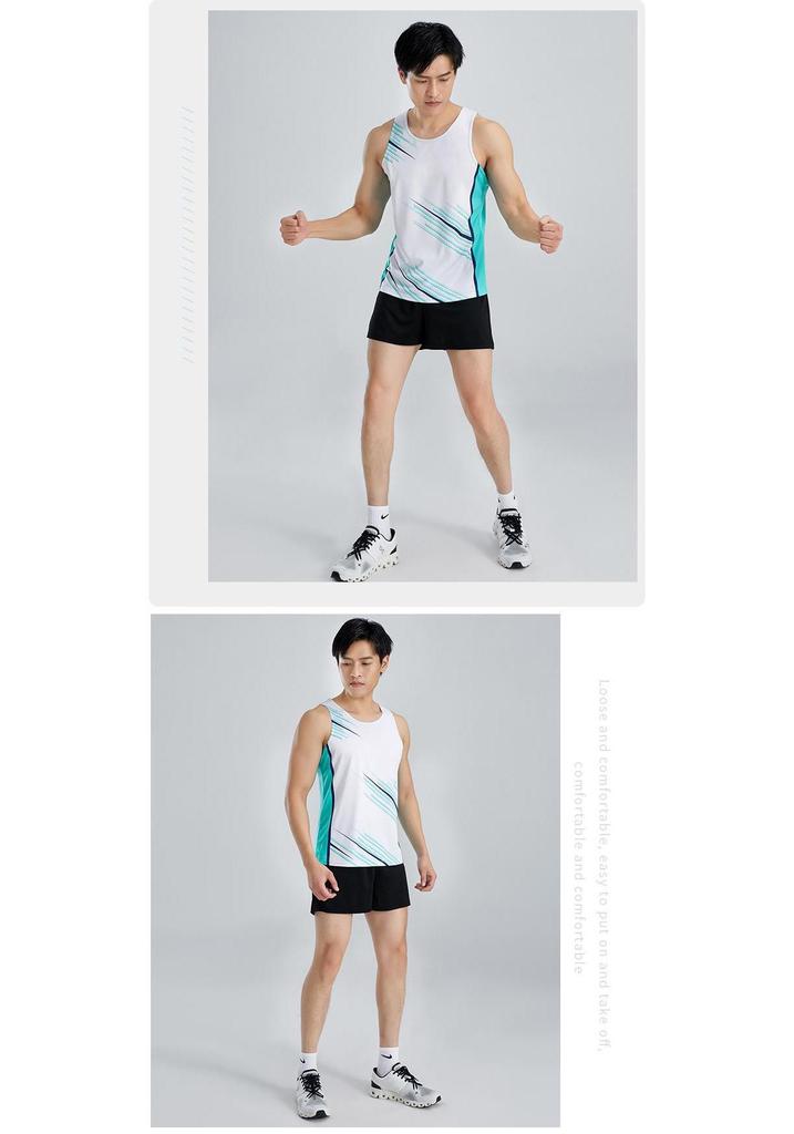 Professional Athletic Running Vest Set for Men & Women - Track, Marathon, PE Exam Sportswear