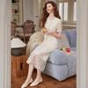 Bailuyu Embroidered Hollow-Out Dress Set