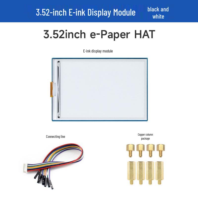 Weixue 3.52'' Black & White E-Ink Display, 360×240 Pixels, SPI Module