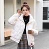 Women's Petite White Duck Down Puffer Jacket