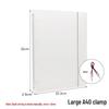 Translucent Frosted Loose-Leaf Binder with Strap - A5/A7/A6/B5 Sizes, 6/4/9 Holes