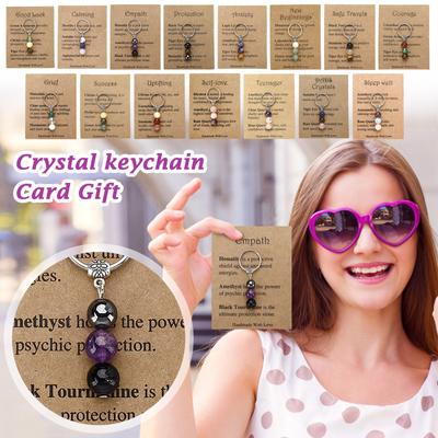 Popular Stone Bead Keychain Souvenir Gift Keychain