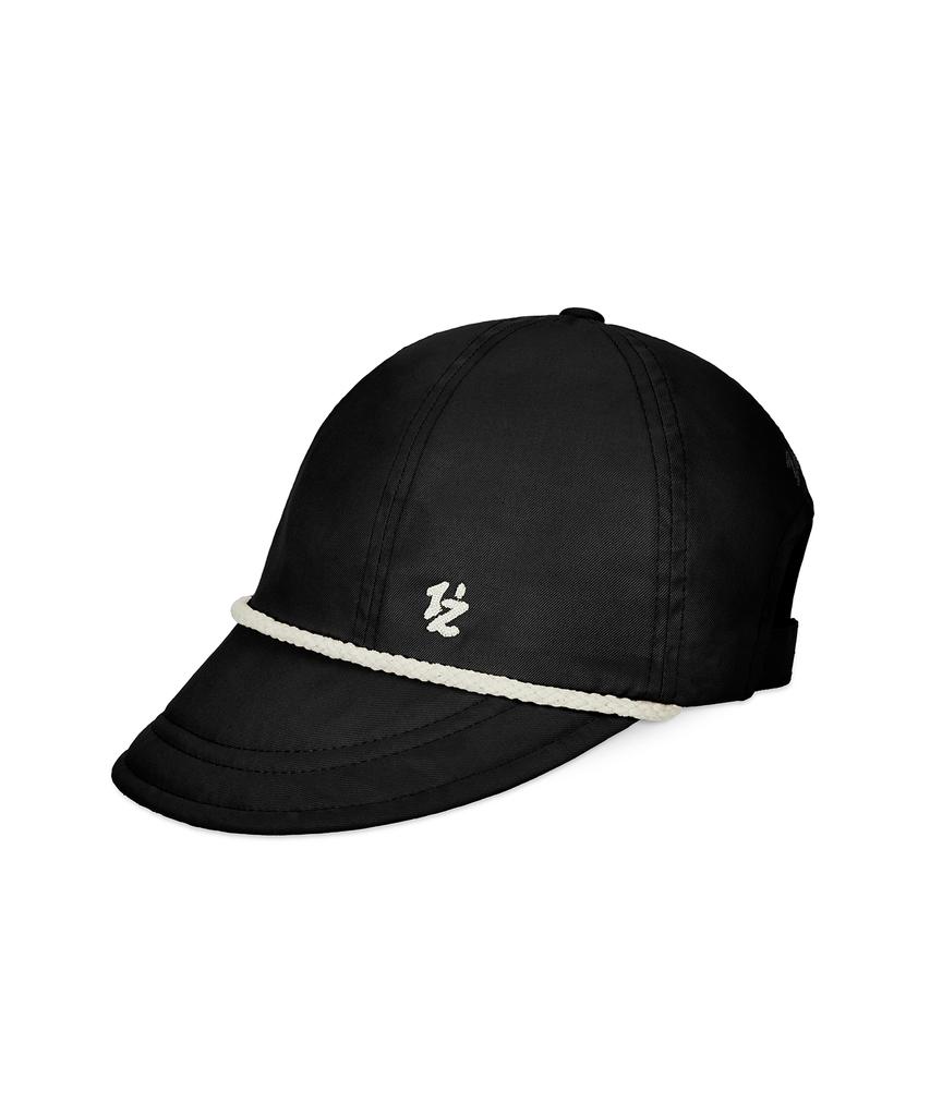Bajal Flow Vz Natural Rope Bonnet Hat Black