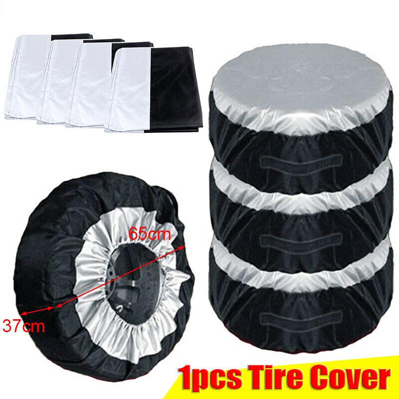 Durable And Sturdy 210d Oxford Fabric Waterproof Car Spare Tire Cover Resistant To Uv Rays Dust-proof Tyre Storage Tote Car Tire