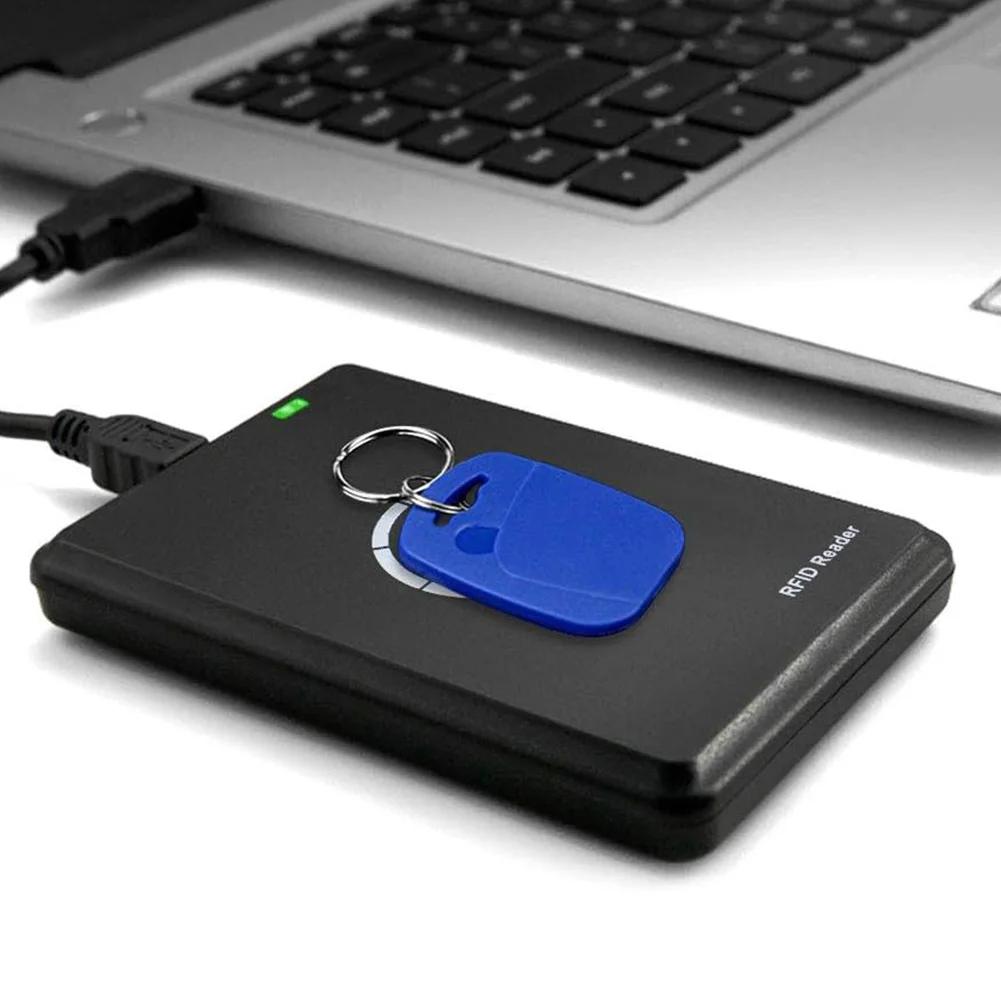 NFC Smart Card Reader Writer 13.56MHz/125KHz/250KHz USB Programmer RFID Copier/Duplicator Card ID IC Decoder Door Access System