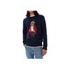 Polo Ralph Lauren Knitted Sweater Letter Animal Print Embroidery Round Neck Pullover Long Sleeve Kids Sweaters Navy-Blue 323951416-001