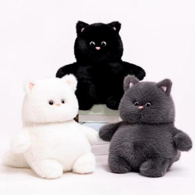 Plush Doll Simulation Cat Stuffed Doll Toy Adorable Stuffed Animal for Home Sofa Bedside Decorations