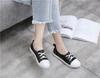 2025 Korean Style Women's White Genuine Leather Flat Casual Shoes
