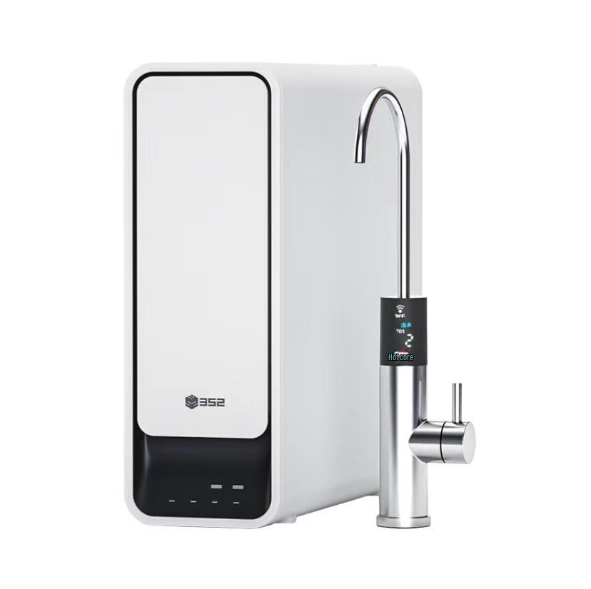 

352S130 Очиститель питьевой воды прямого действия: Фильтрация обратным осмосом, стерилизация, дополнительный нагрев, безопасность для матери и ребенка, простота установки.