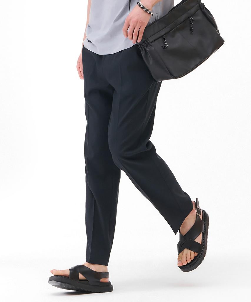CHASECULT Men'S Cool Touch Relaxed Elastic Waist Pants - Navy