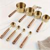 8pcs/Pack Stainless Steel Measuring Cups and Spoons with Scale Design Kitchen Baking Tools for Home Baking