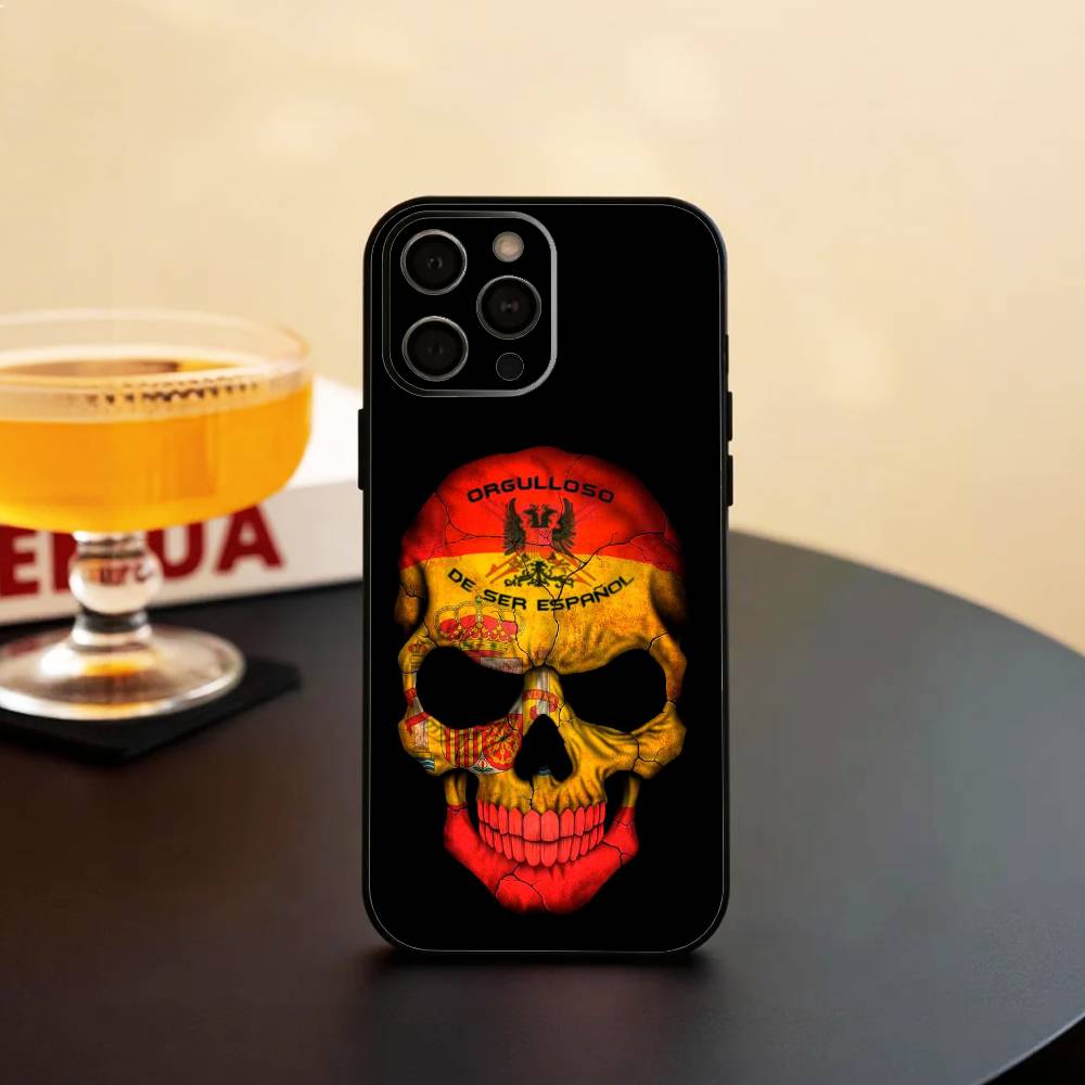 

COOL S-Spain S-Spanish F-Flag Art Phone Case Silicone Soft For IPhone 17 16 15 14 13 12 11 X XR Plus Pro Max Plus iPhone12PROMAX