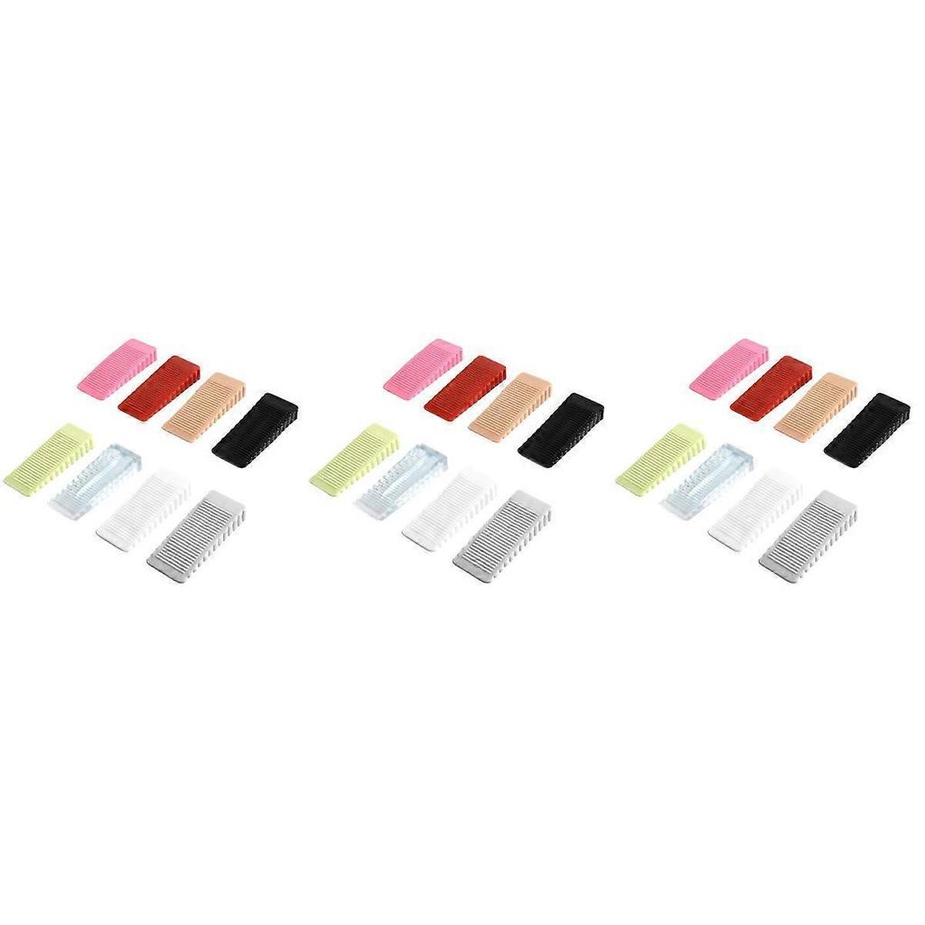 Silicone Door Stopper for Home Use 24Pcs Assorted Color Door Wedges