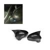 Car Mirror Cover Caps for Seat LEON 1P IBIZA 6J EXEO 3R 2008-2017 Side Rear View External Part(Black)