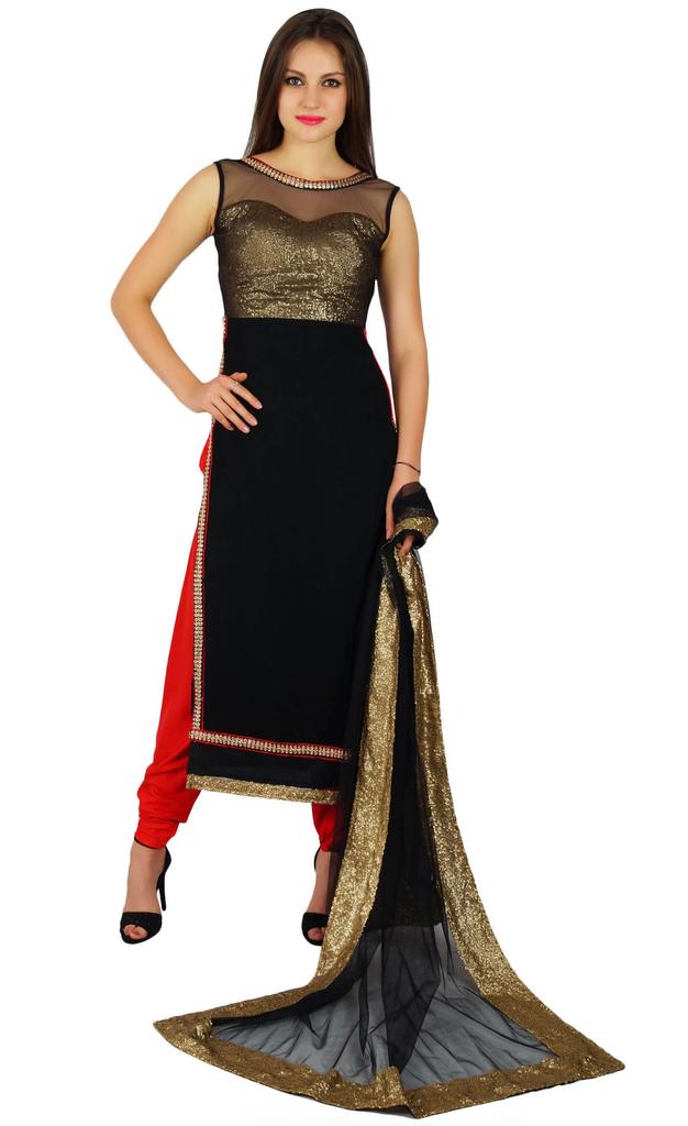 Atasi Womens Straight Salwaar Kameez with Dupatta Readymade Party Custom