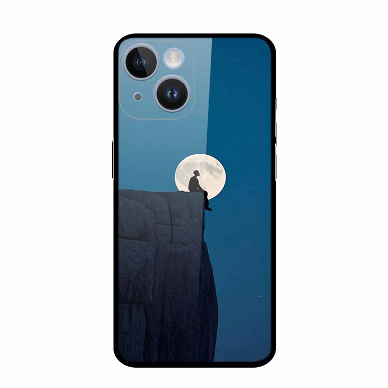 

Glass Case for iphone 16 14 15 plus 13 pro max Apple iphone13 Mini Luxury Phone Back Capa Bumper Case Hard Tempered Shield Cover iPhone 14 Plus