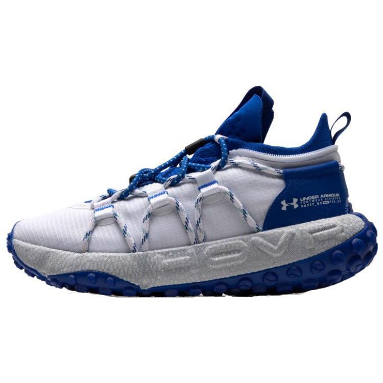 Under Armour Summit UA HOVR Summit FT Cuff Comfortable Durable Breathable Lightweight Mid-Top Casual Shoes Unisex Sneaker White Blue 3022945-105