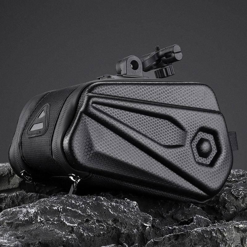 2.6L Bike Trunk Panniers Saddle Seat Bag Carriers with Reflectors Waterproof Hard Shells Bike Bag for Bicycles Rear Rack