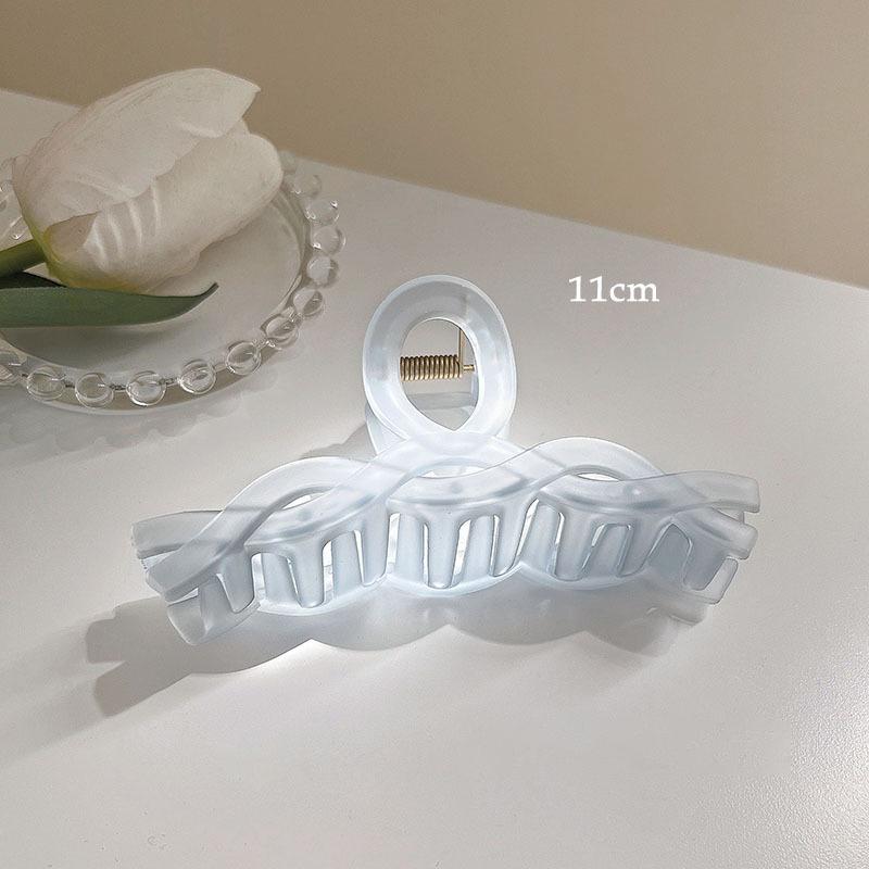 Korean Girls Jelly Acrylic Hair Claw Geometric Crab Hair Clips for Women Large Size Hairpin Shark Clips Summer Hair Accessories