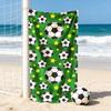 1PC Football Print Beach Towel, Soft Absorbent Fabric Ideal for Beach Pool Sports Travel Football Match Viewing Party Daily Use
