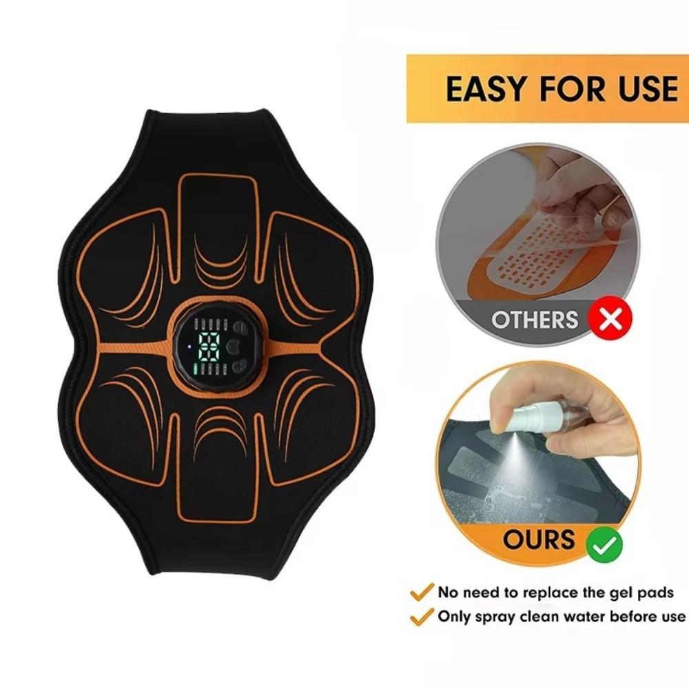 Entraîneur d'abdominaux portable Stimulateur musculaire électrique EMS Ceinture sculptante Ceinture abdominale Amincissement du corps