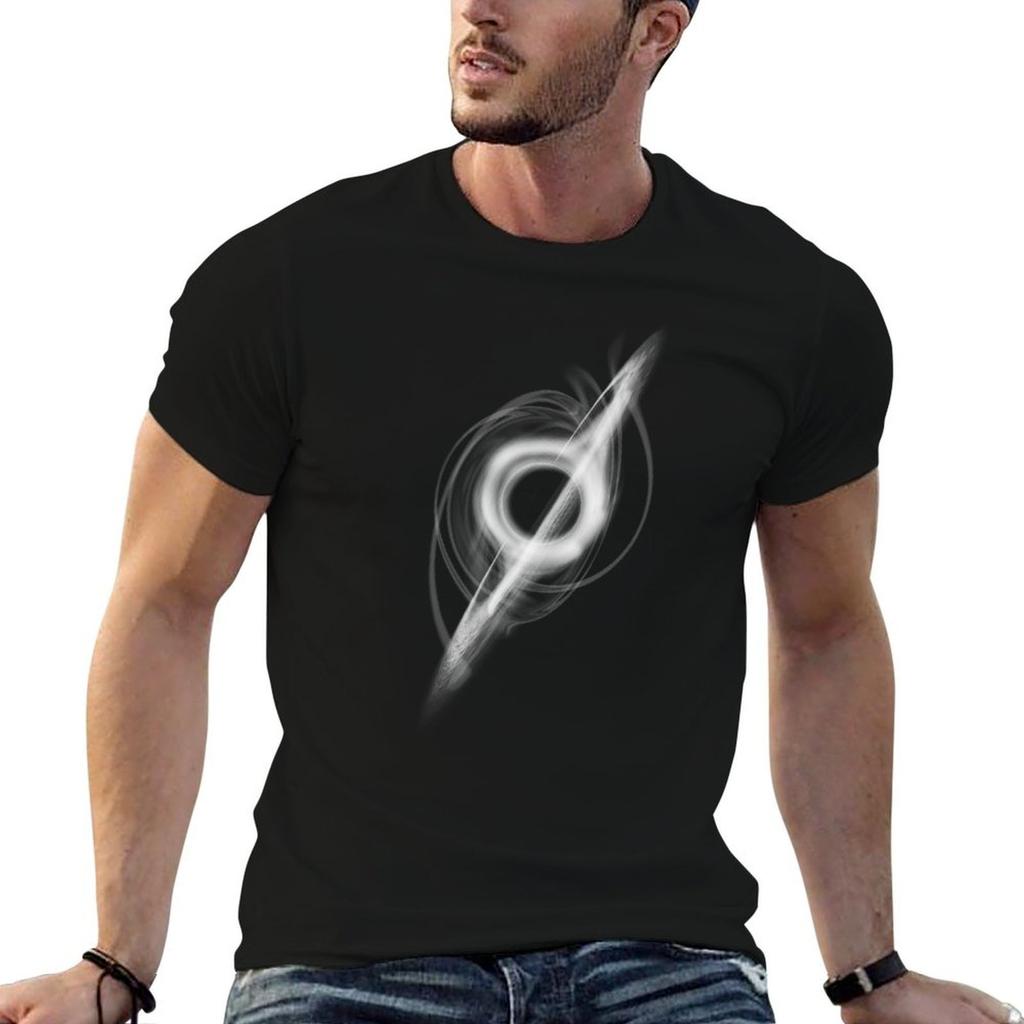 Black Hole Interstellar Gargantua Tshirt Stylish Print Short Sleeve Tee