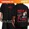 Rapper Milo J Tour 2025 Graphic Tshirt Unisex Hiphop Pop Music Shortsleeved Fashion Summer Print 100 Pure Cotton Tshirt