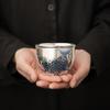 Gilded Silver Arowana Ceramic Kung Fu Tea Master Cup
