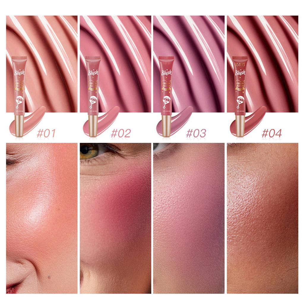 Matte Finish Liquid Blush Makeup, Cream-Based & Lightweight - Buildable Cheek Color, Blendable and Long-Wearing for Daily Wear