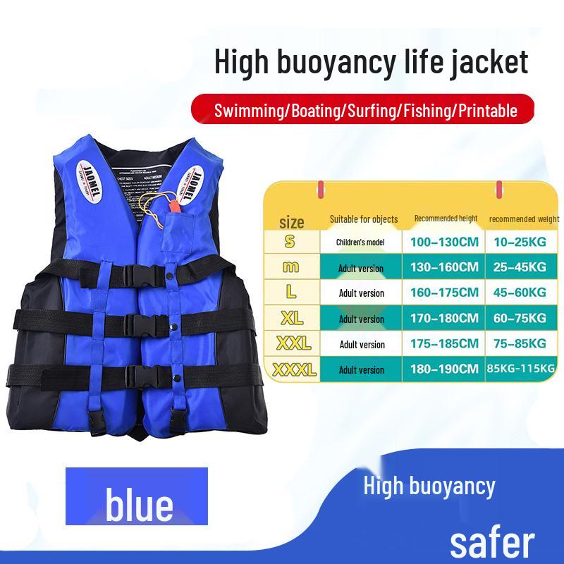 Professional High Buoyancy Portable Life Jacket for Adults & Children - Marine Fishing Vest