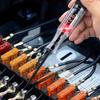 Test Light Automotive Circuit Tester 3-48V DC Digital LCD Display Prolong Spring Cable for Sedan,SUV,RV,Truck,Lawn Mower