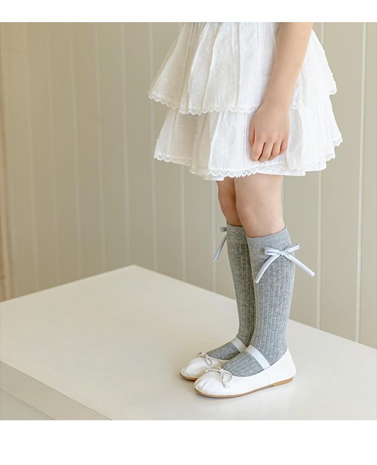 6 Pairs Girls Spring Autumn Long Tube Socks Cute Bow Princess Knee High Socks For Kids Baby JK Uniform 0-12 Years