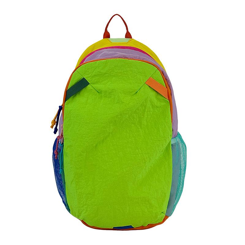 Schoolbag Outdoor Hiking Bag Dopamine Contrast Light Backpack Female Travel Student School Bag Waterproof Casual Backpack