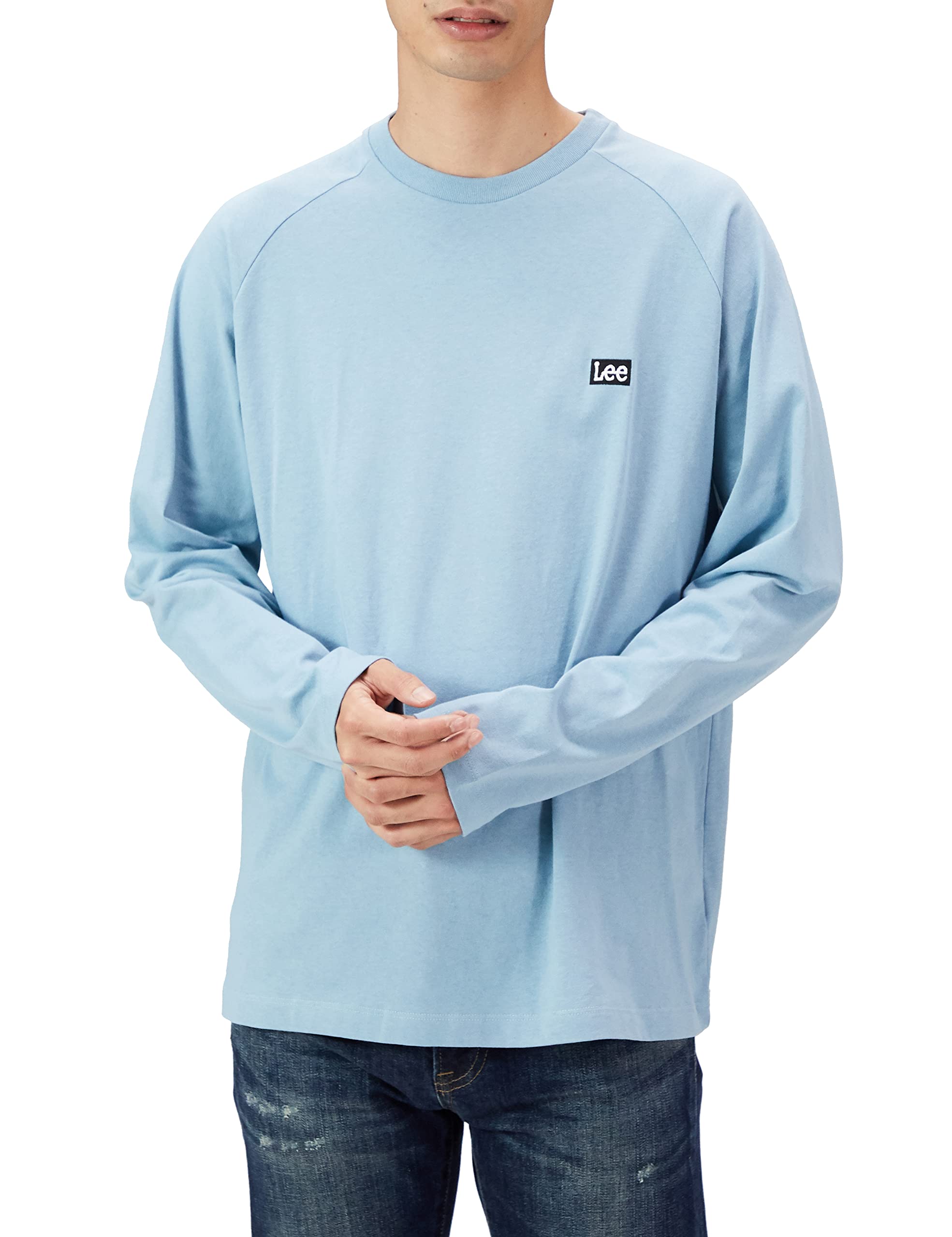 

Lee Official Box Logo Back Print Long Sleeve Blue Small T-Shirt, Men s, LT3027-147, Gray,