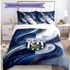 Set Biancheria da Letto Stampato West Bromwich Albion Football 3 Pezzi, Set Copripiumino Confortevole e Delicato sulla Pelle per Camera da Letto