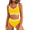 2-Piece Stylish Vest Swimsuit Set Quick Drying Swimming Clothes for Pool Tub Spa
