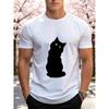 Men's Printed Short-Sleeve T-Shirt, Breathable Summer Top. Stylish and Casual, Machine Washable ,Comfortable Fit
