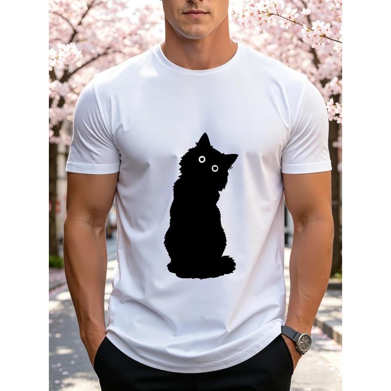 Men's Printed Short-Sleeve T-Shirt, Breathable Summer Top. Stylish and Casual, Machine Washable ,Comfortable Fit