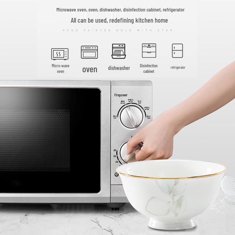 Luxus Keramik Geschirrset: Schüsseln, Teller und Essstäbchen - Perfektes Einzugsgeschenk