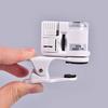 60X univerzální mobilní telefon Mini Clip LED UV světla Mikroskop Lupa Lupa