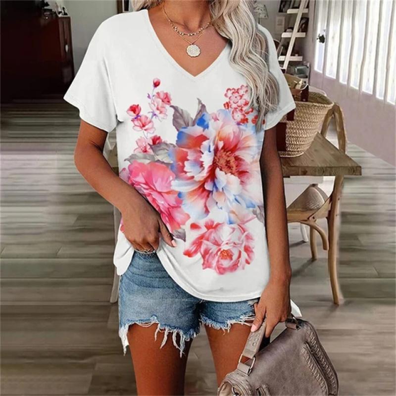 Забавная универсальная повседневная винтажная сексуальная модная женская футболка — фото 9