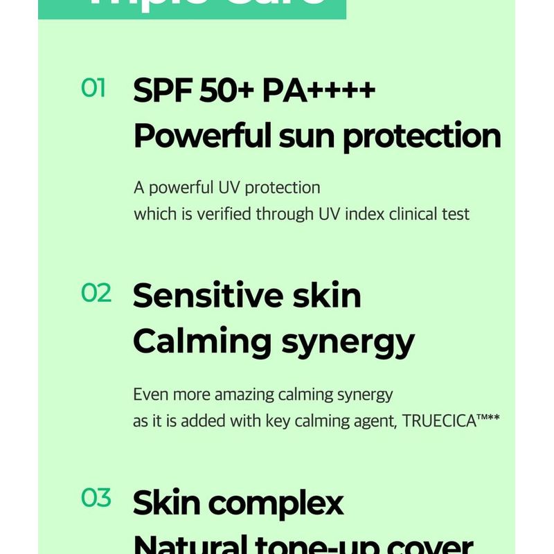 SOME BY MI - Truecica Mineral Calming Tone-Up Suncream